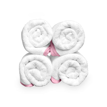 White Cotton Hand Towels Set of 4 (40x60 cm)