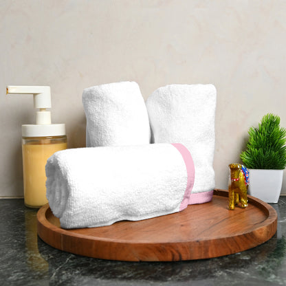 White Cotton Hand Towels Set of 4 (40x60 cm)