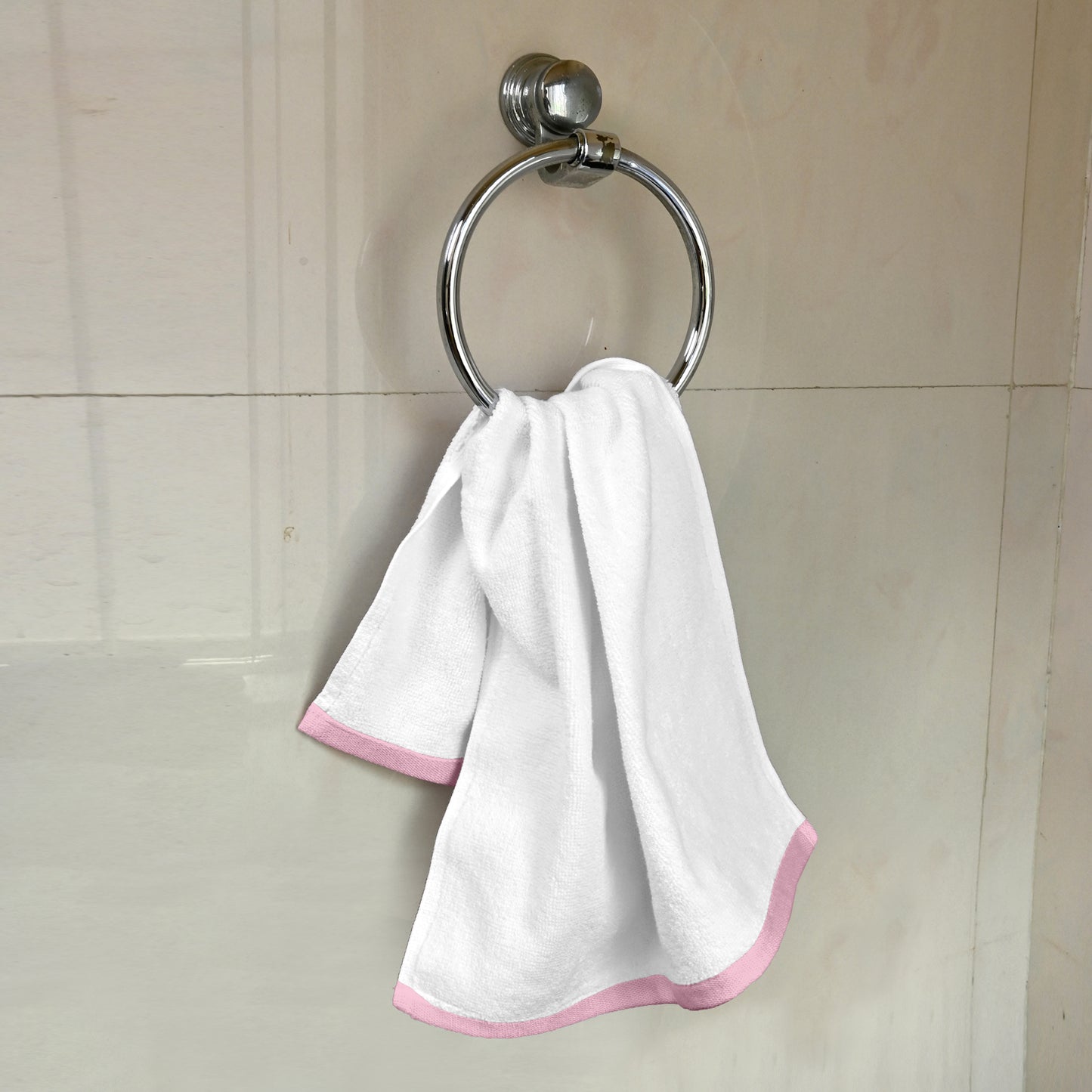 White Cotton Hand Towels Set of 6 (40x60 cm)