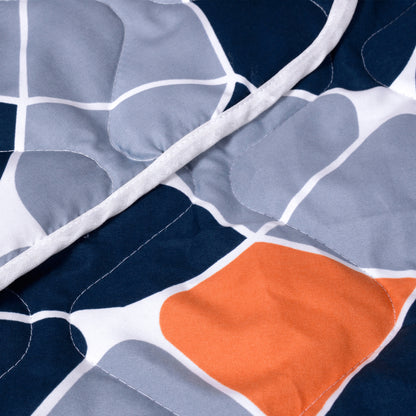 Blue Abstract Double Bed AC Quilt Comforter