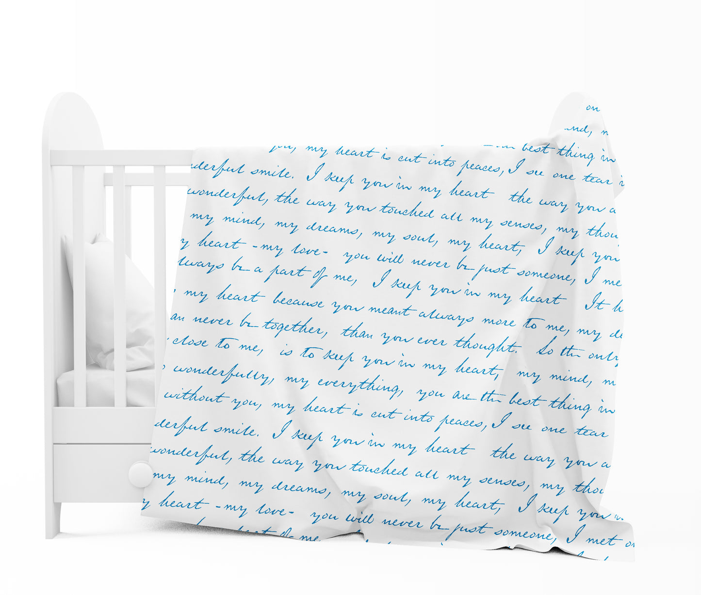 Abstract Print Dark Blue Silky Touch for 0-3 Years Baby Single Bed AC Blanket for Kids