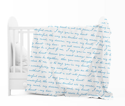 Abstract Print Dark Blue Silky Touch for 0-3 Years Baby Single Bed AC Blanket for Kids