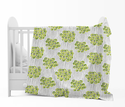 Geeen Floral Everyday and All Weather Use for 0-3 Years Baby Single Bed AC Blanket for Kids