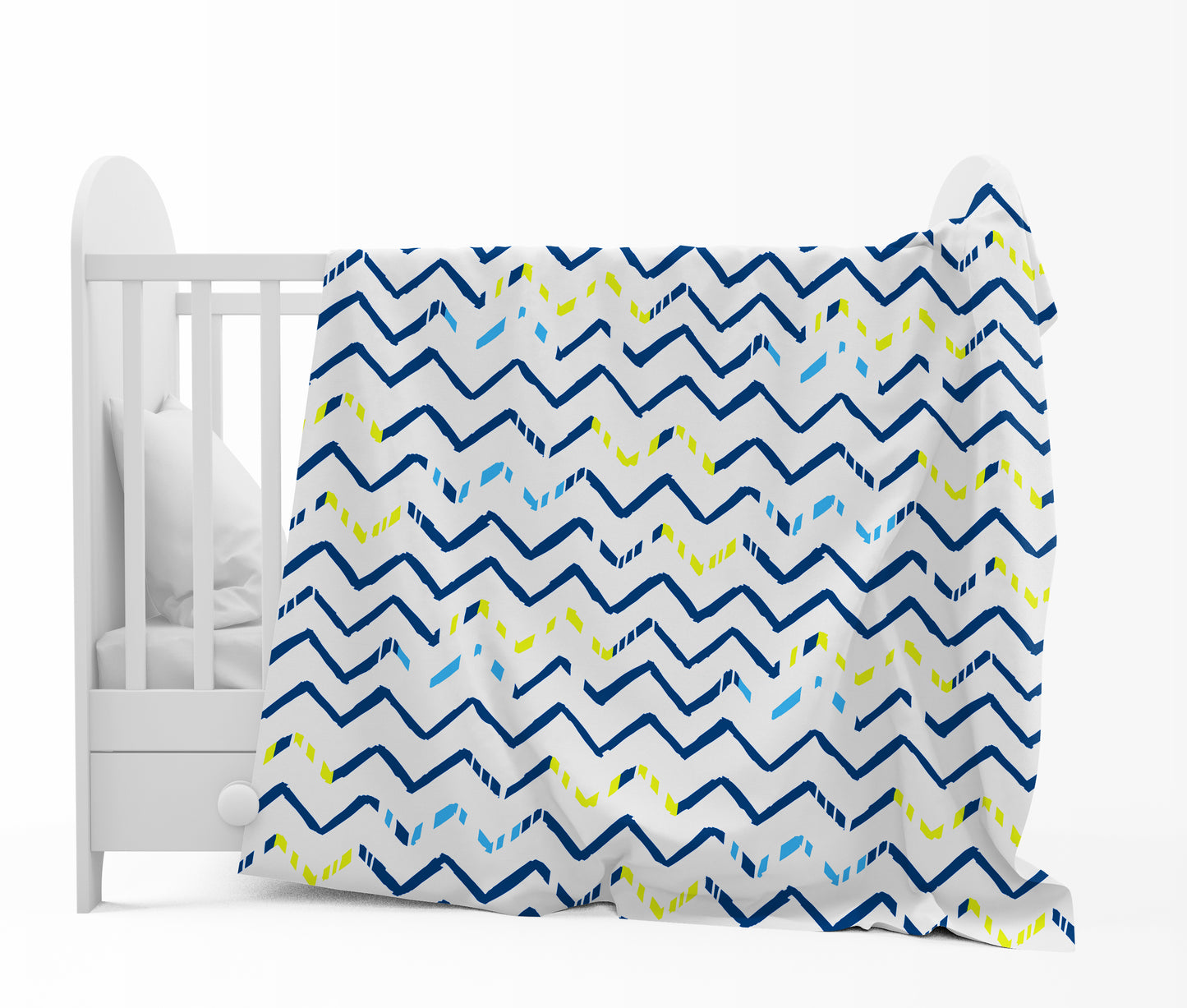 Blue Abstract Print Lotus Soft Touch for 0-3 Years Baby Single Bed AC Blanket for Kids