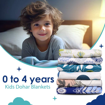 Silhouette leaves Reversible AC Blanket Dohar for Kids