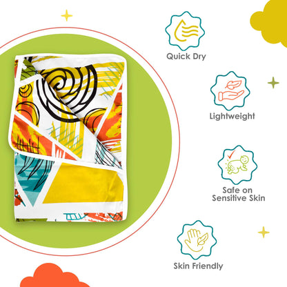 Triangle Candy Print Reversible AC Blanket Dohar for Kids