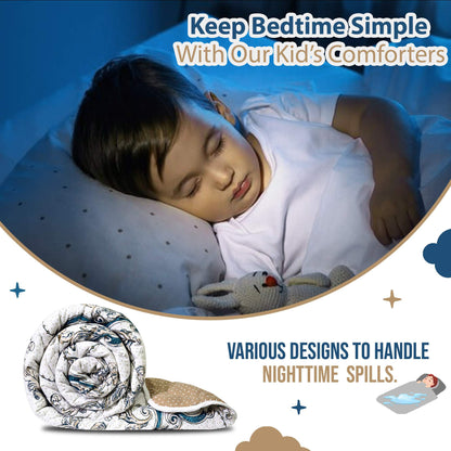 Kalamkari Retro Single Bed AC Quilt Comforter for Kids
