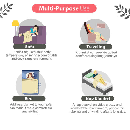 Red & Black Geometric Single Bed Dohar - 120 GSM Microfiber