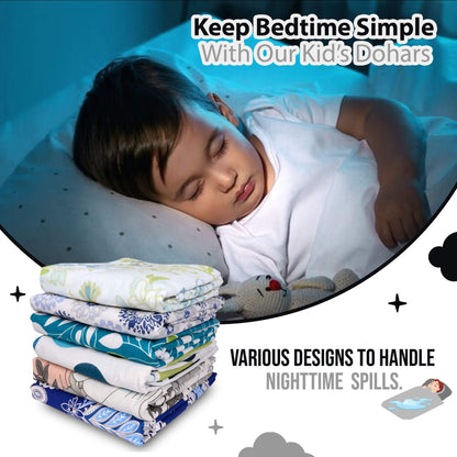 Black Modern Zig Zag for 0-3 Years Baby Single Bed AC Blanket for Kids