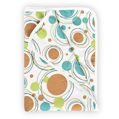 Doodle Round Pattern Kids Single Bed Dohar – 120 GSM Cotton