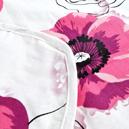 Pink Floral Pure Cotton Lightweight Dohar For Kids