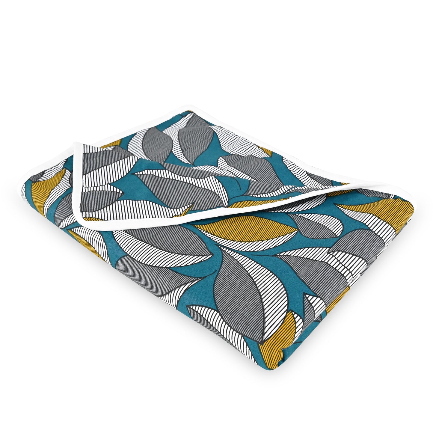 Rustic Brown Floral Kids Single Bed Dohar – 120 GSM Cotton