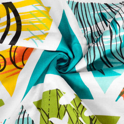 Triangle Candy Print Reversible AC Blanket Dohar for Kids