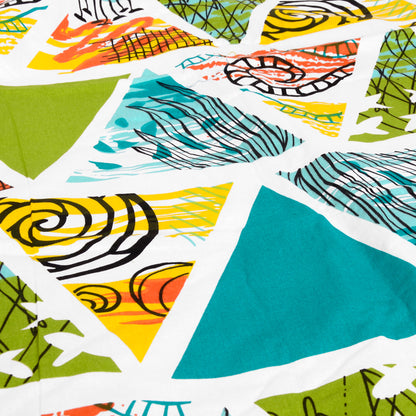 Triangle Candy Print Reversible AC Blanket Dohar for Kids