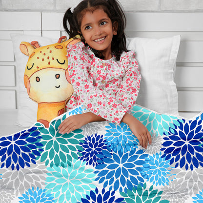 Silhouette leaves Reversible AC Blanket Dohar for Kids