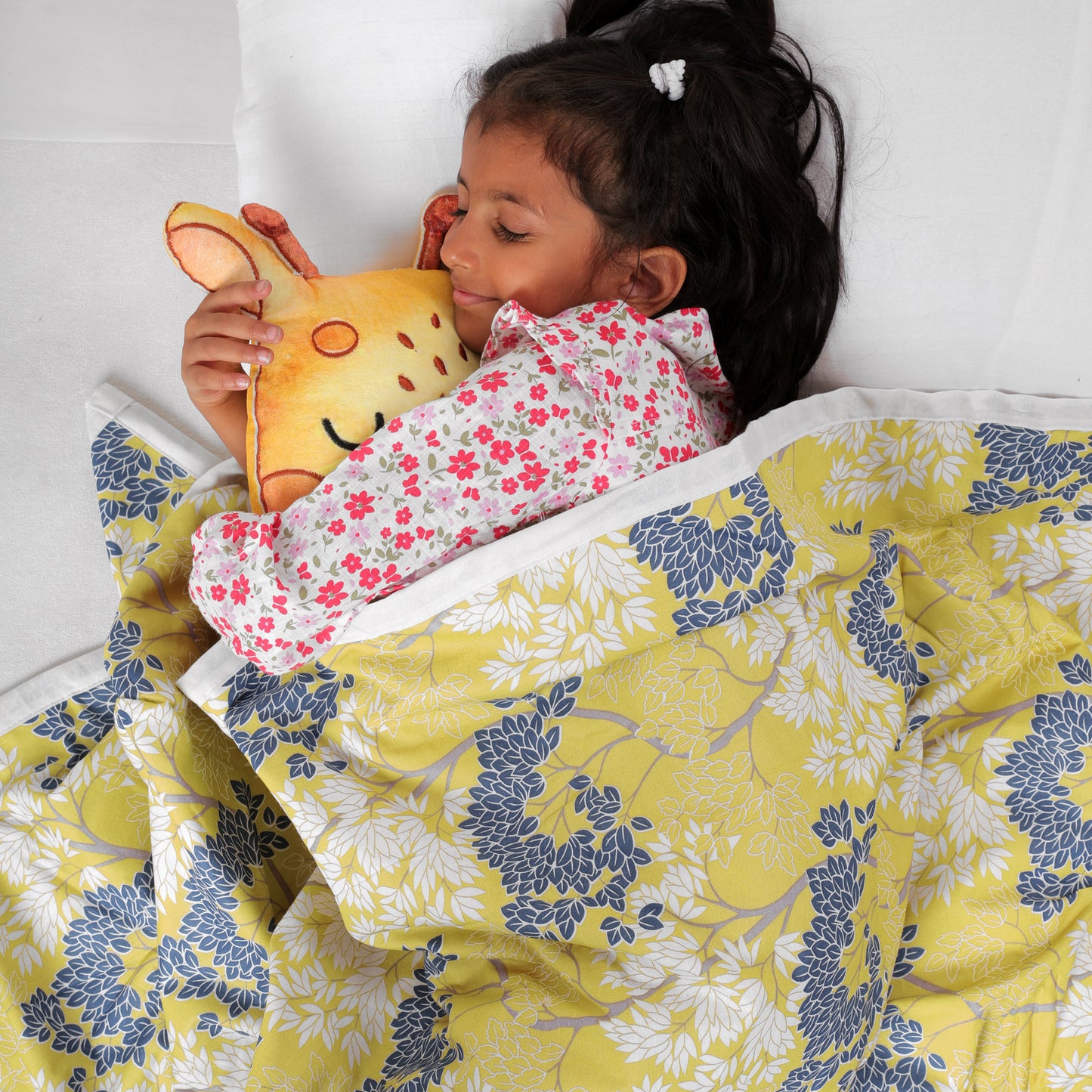 Green and Blue 120 GSM Pure Cotton Dohar for 0-3 Years Soft Cozy For Toddlers, Girls, Boys, and Babies
