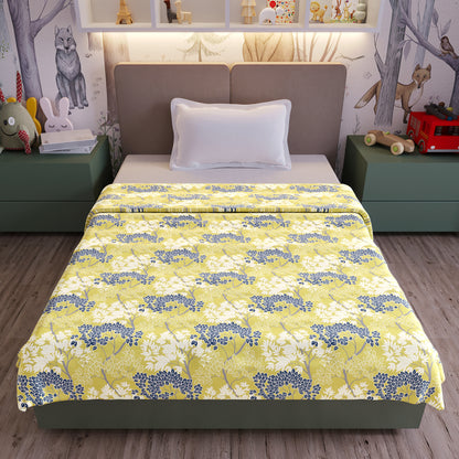 Green and Blue 120 GSM Pure Cotton Dohar for 0-3 Years Soft Cozy For Toddlers, Girls, Boys, and Babies