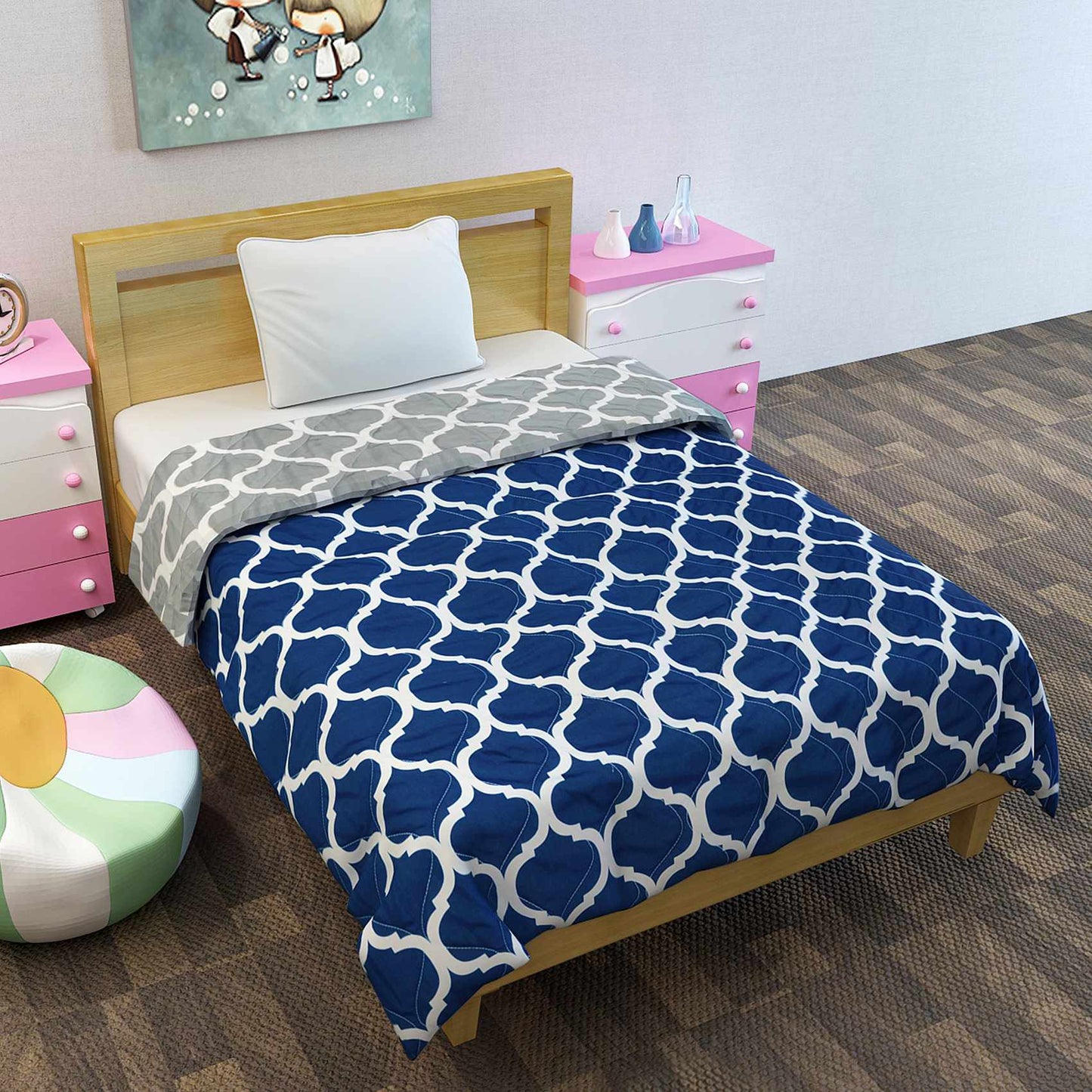 Quatrefoil AC Quilt Comforter for Kids