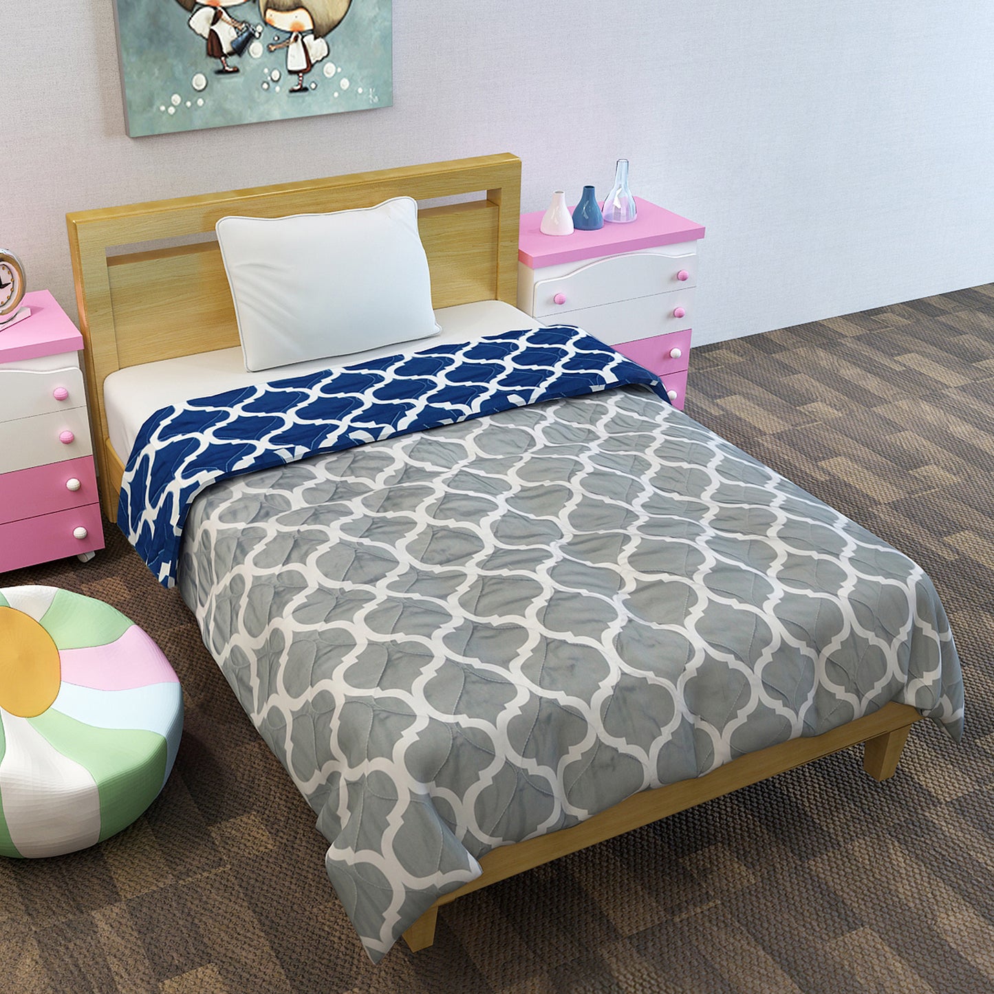 Quatrefoil AC Quilt Comforter for Kids