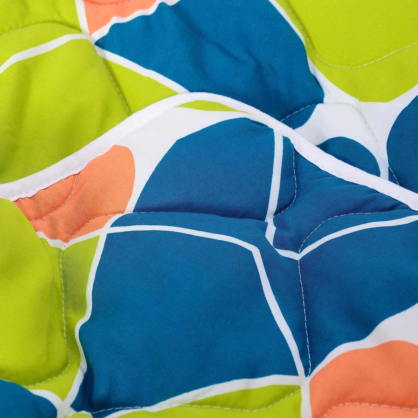 Green Abstract AC Quilt Comforter for Kids