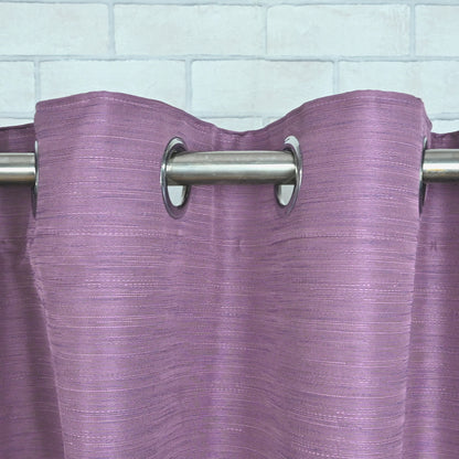 7 Feet Micro Twill Blackout Door Curtain Single Panel Light Blocking Cover (Plum)