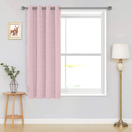 5 Feet Micro Twill Blackout Window Curtain | Single Panel Light Blocking Cover (Rosybrown)