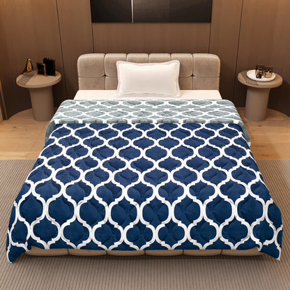 Quatrefoil AC Quilt Comforter for Single Bed