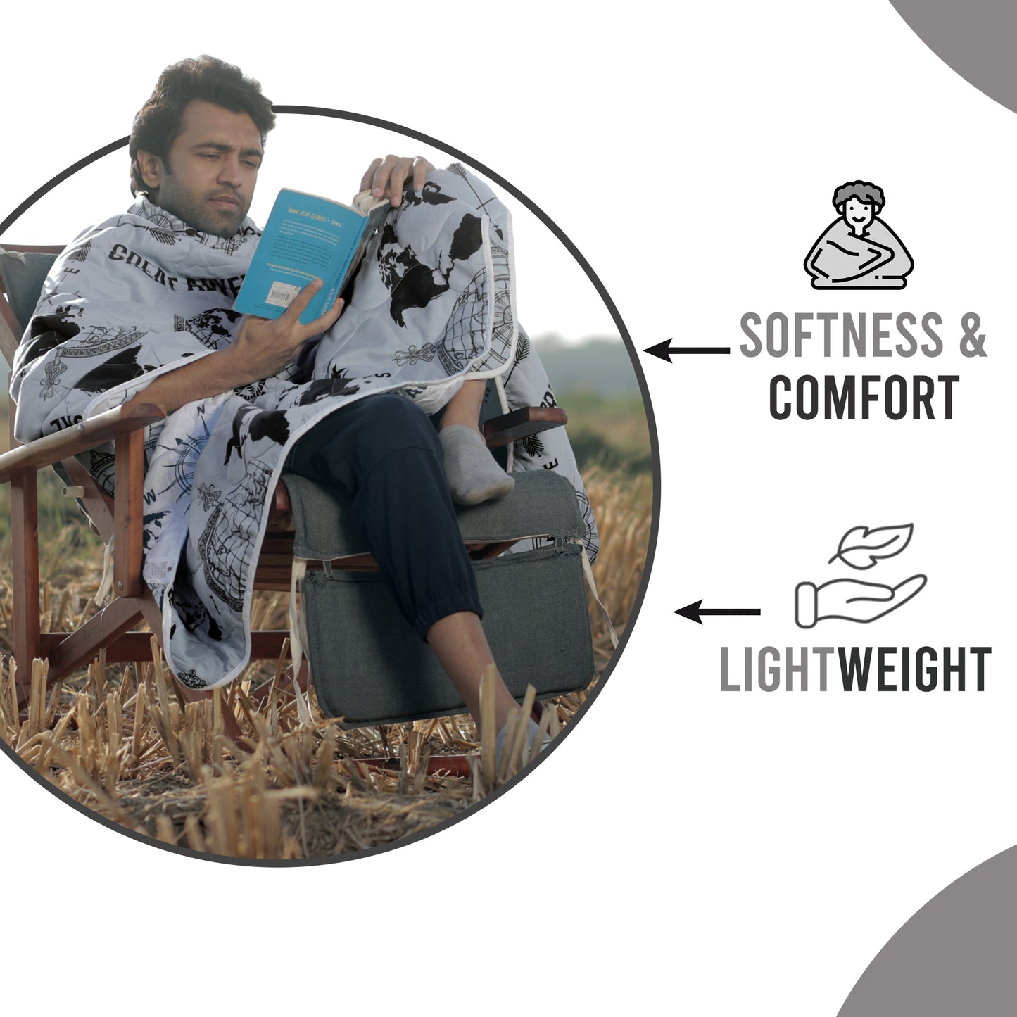 Adventure Geography Double Bed AC Quilt Comforter