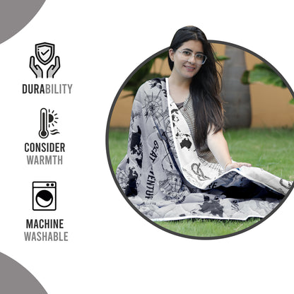 Adventure Geography Double Bed AC Quilt Comforter