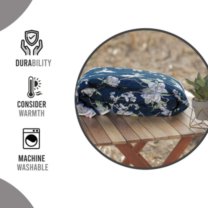 Jacobean Floral Double Bed AC Quilt Comforter