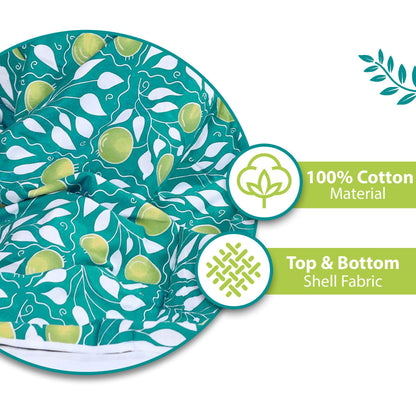 Grey and Yellow 120 GSM Cotton Floral Pattern Double Bed AC Blanket Dohar for All Season