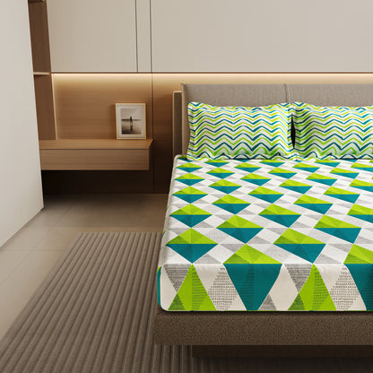 Triangle Pattern Bedsheet For Double Bed