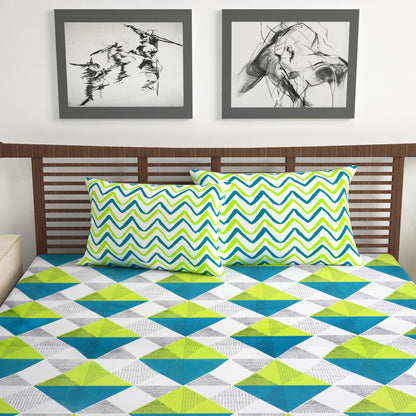 Triangle Pattern Bedsheet For Double Bed