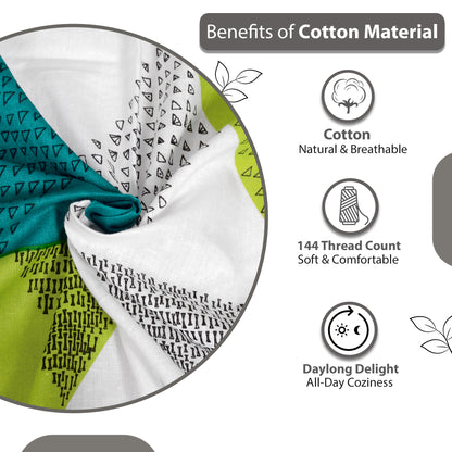 Triangle Print Single Bedsheet