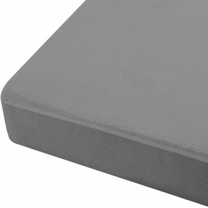 Grey Terry Cotton Soft & Breathable Water Proof Mattress Protector Cover for Single Bed