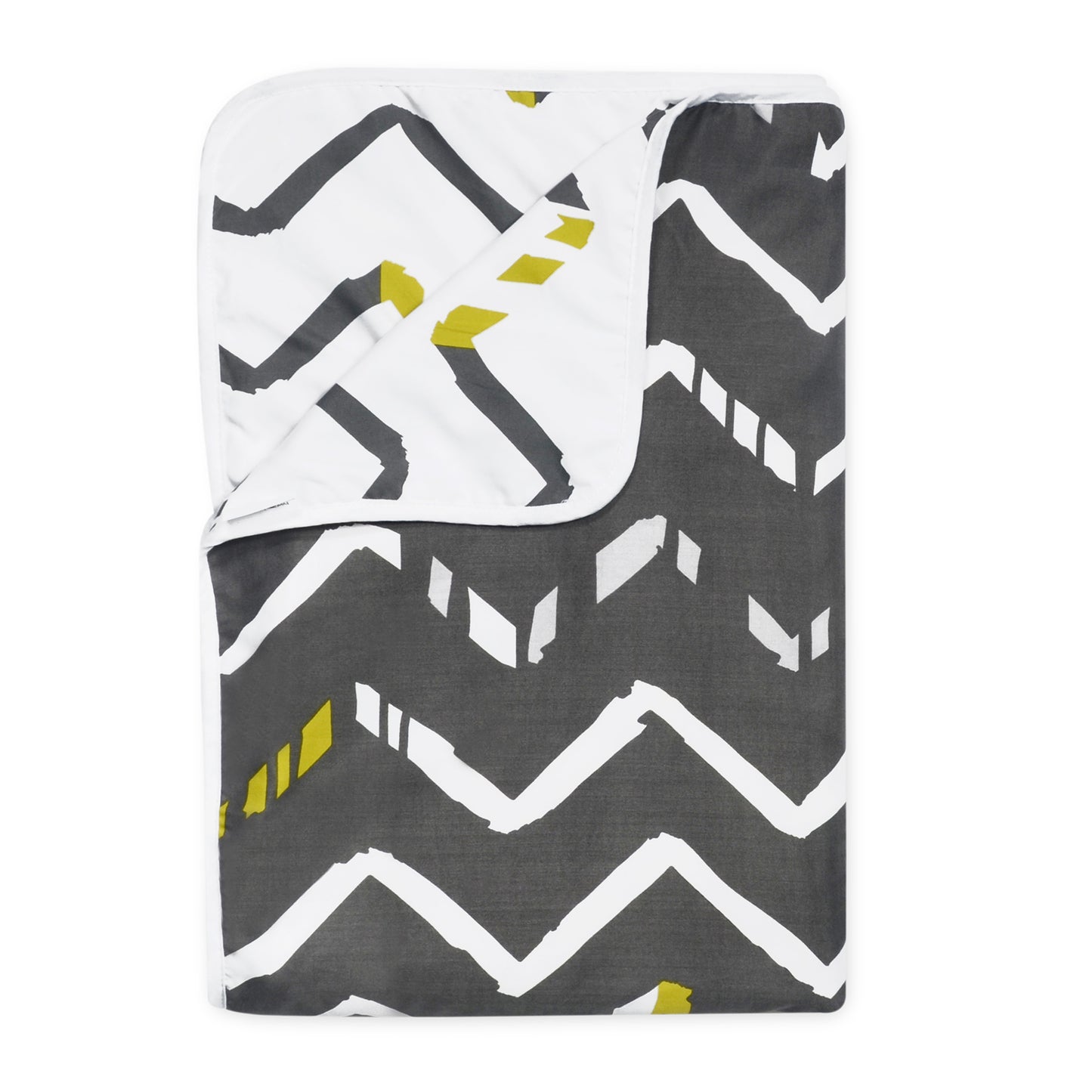 Grey Abstract Print Lotus Soft Touch Microfiber Single Bed Dohar