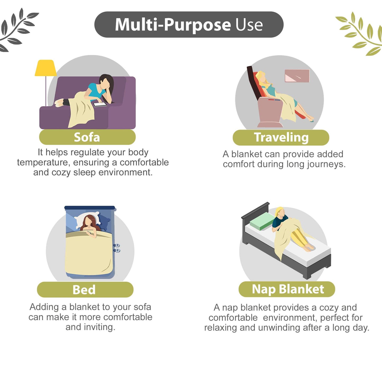 Grey Abstract Print Lotus Soft Touch Microfiber Single Bed Dohar