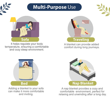 Dark Blue Abstract Print Soft Touch Microfiber Single Bed Dohar