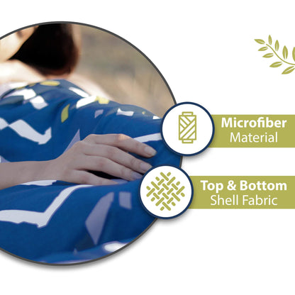 Dark Blue Abstract Print Soft Touch Microfiber Single Bed Dohar