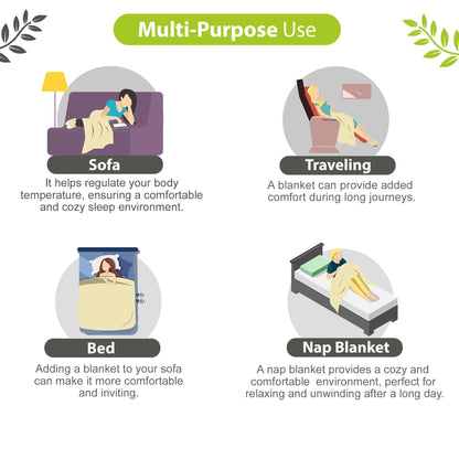 Geeen Floral Everyday and All Weather Use Microfiber Single Bed Dohar