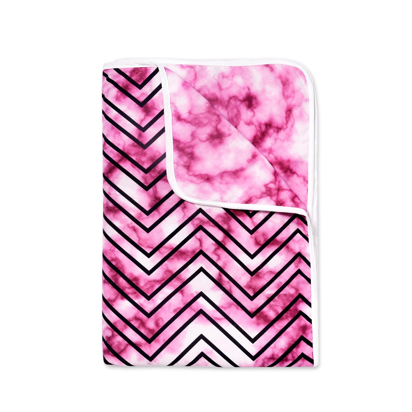 Floral Pink Modern Comfy and Warm Microfiber Single Bed Dohar