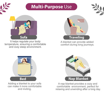 Floral Pink Modern Comfy and Warm Microfiber Single Bed Dohar