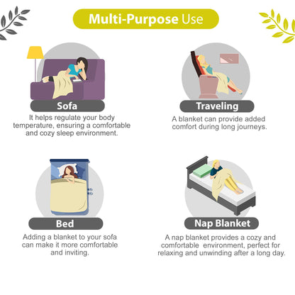 Floral Black Comfy To touch and  Soft Feel Single Bed Dohar