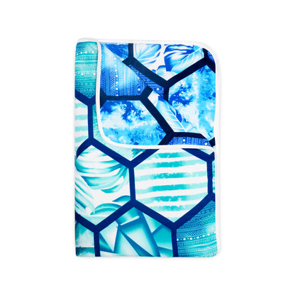 Blue Abstract Print Cozy and Comfortable Microfiber Single Bed Dohar