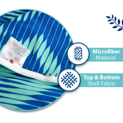 Blue Abstract Print Skin Friendly Microfiber Double Bed Dohar