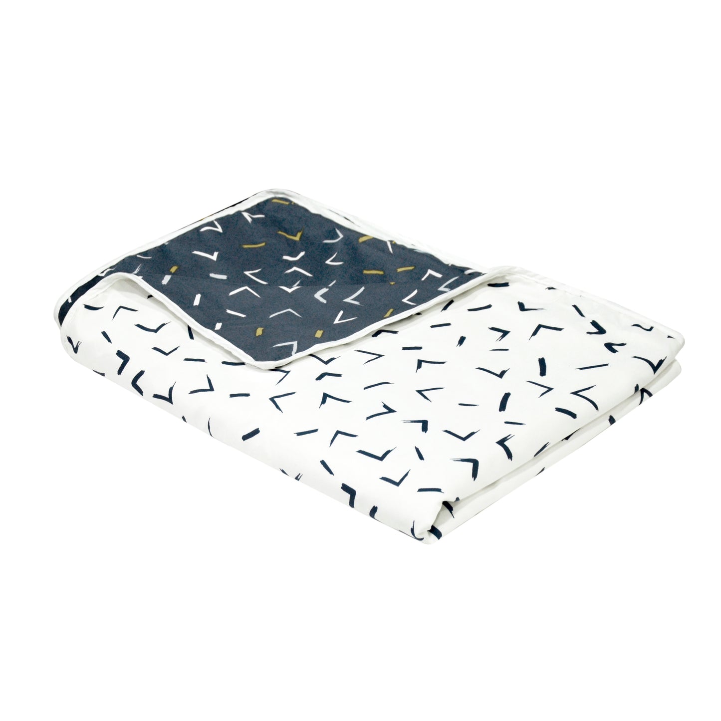 Abstract Print Dark Blue Elegant Look and Feel Microfiber Dohar For Single Bed