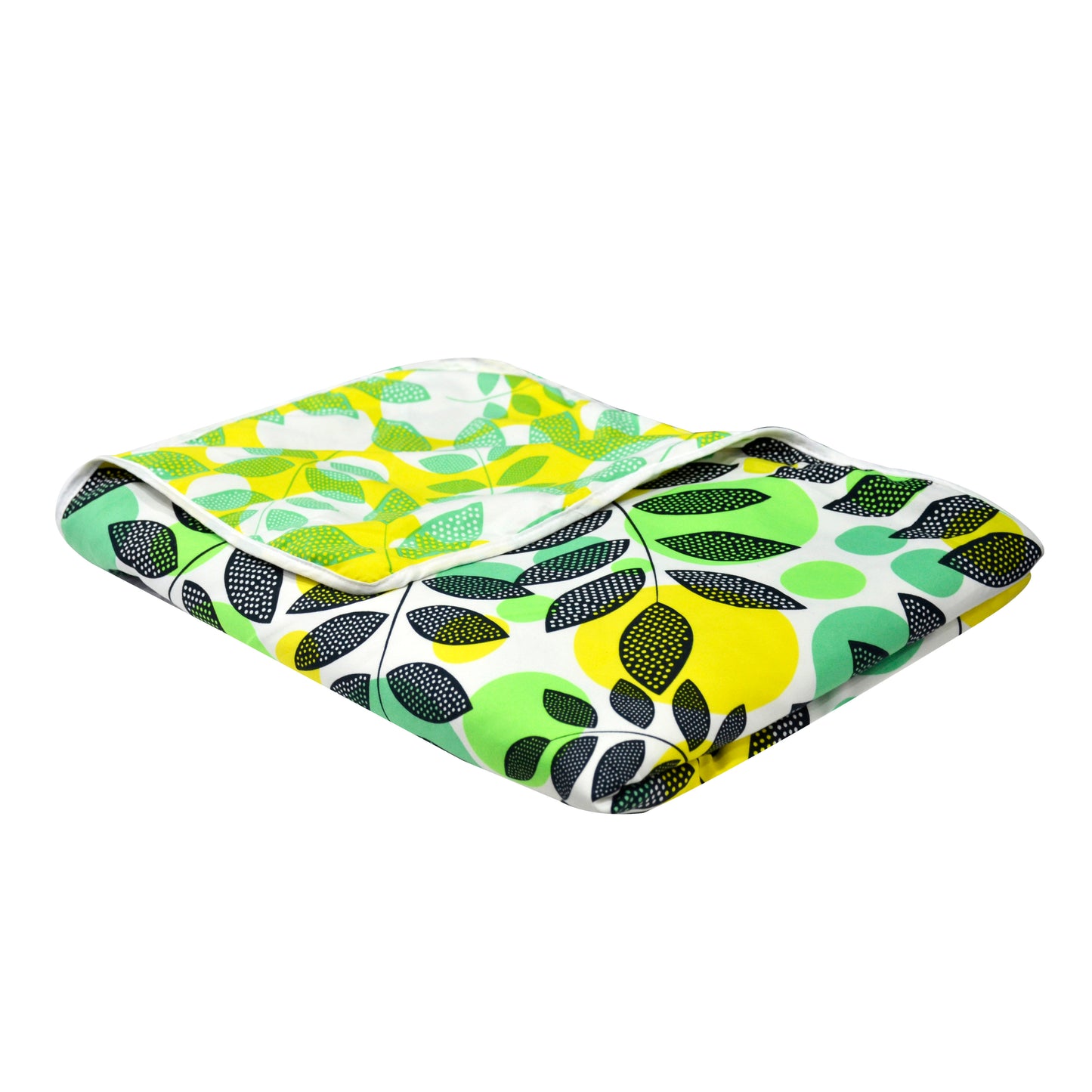 Floral Green Microfiber Super Comfortable Double Bed AC Dohar