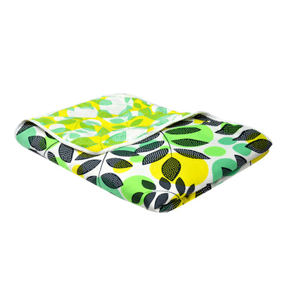 Floral Green Microfiber Super Comfortable Double Bed AC Dohar