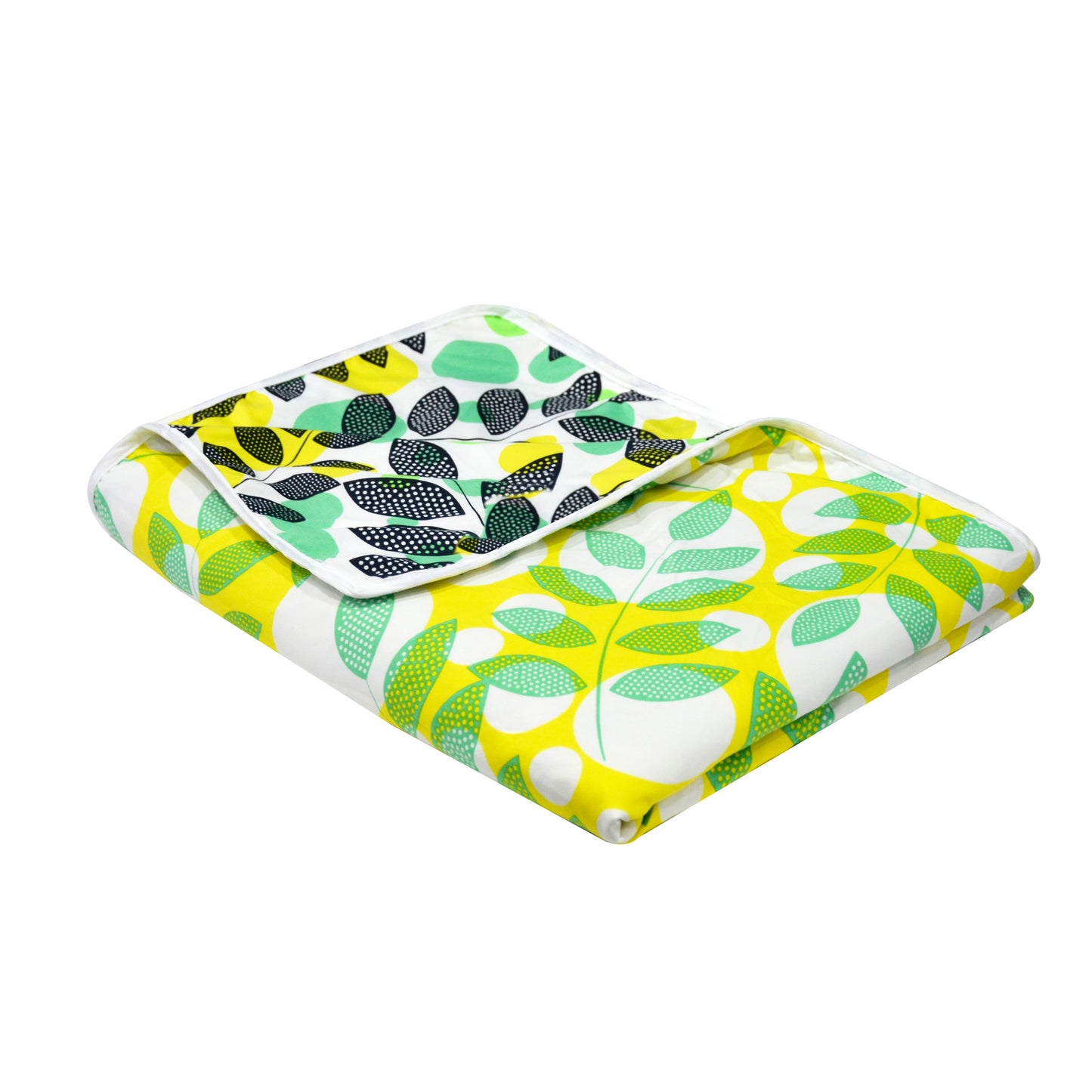 Floral Green Microfiber Super Comfortable Single Bed AC Dohar