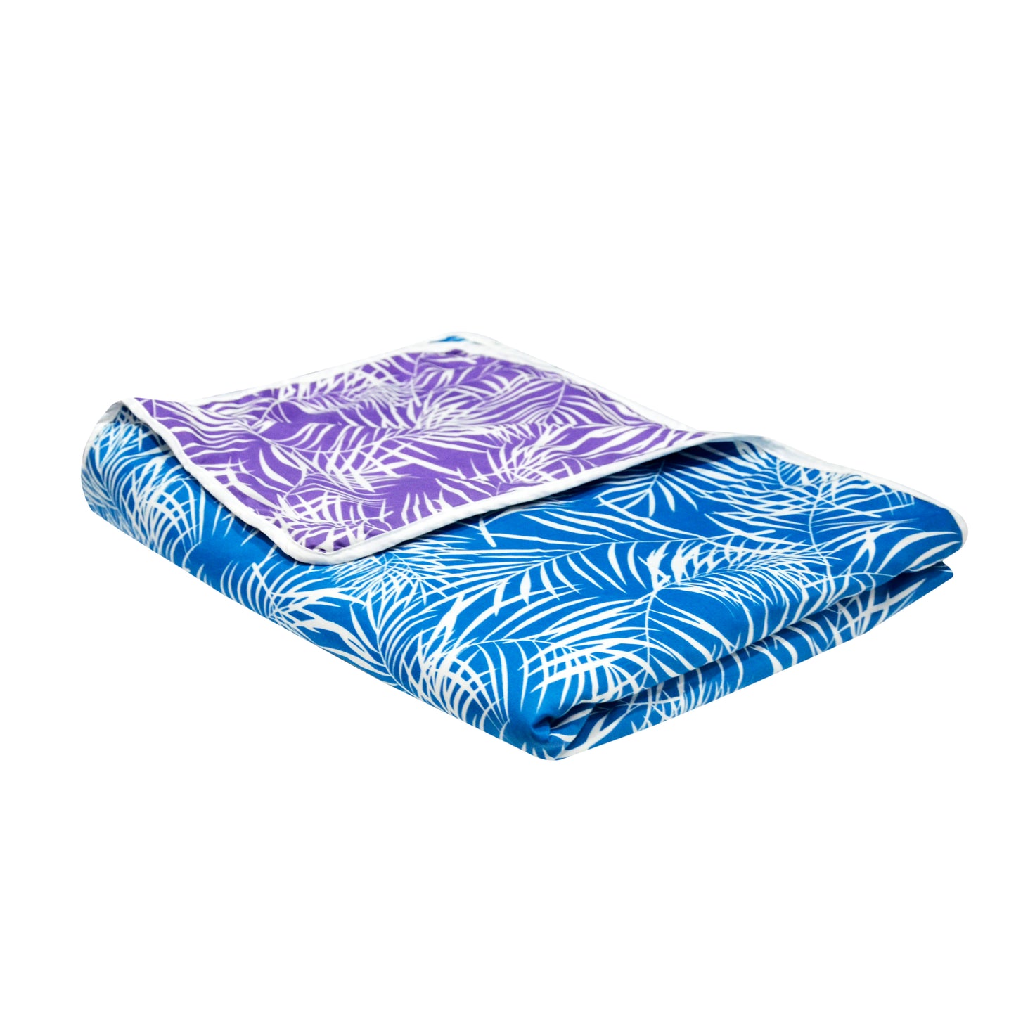 Blue Abstract Print Three Layer Cozy and Comfy Single Bed Dohar